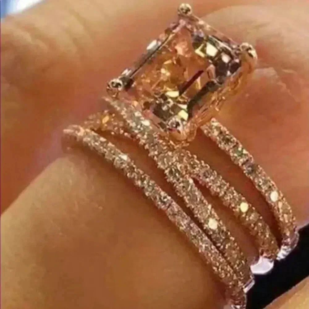 Classy Rose Gold Morganite Ring